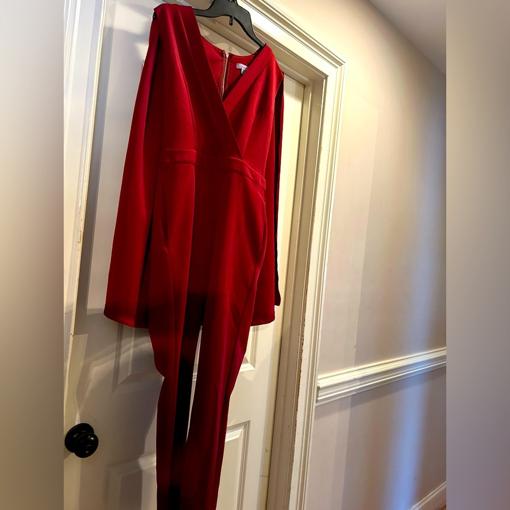 Elegant Red Jumpsuit